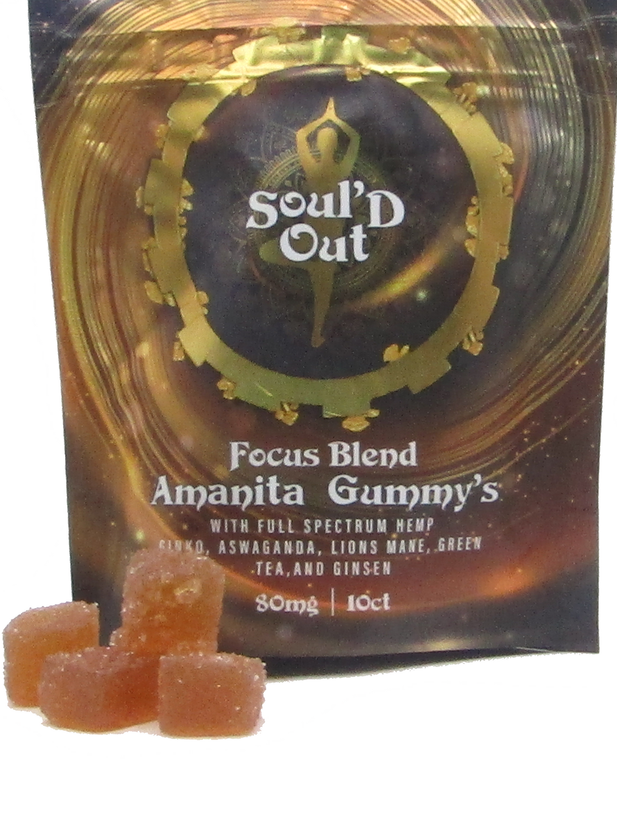 Energy Blend - Amanita Supplement Gummy Enhanced with Natural Herbs Crafted for a Calmer Energy Boost.